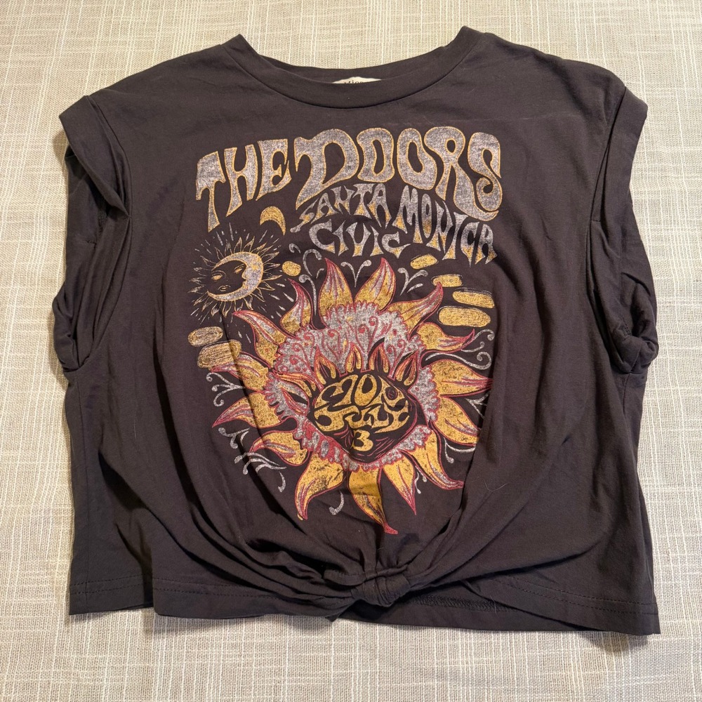 Micas The Doors Santa Monica Civic Graphic Muscle Tee Charcoal Gray Medium